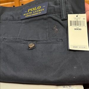 Ralph Lauren Dark Blue Straight Fit Trousers